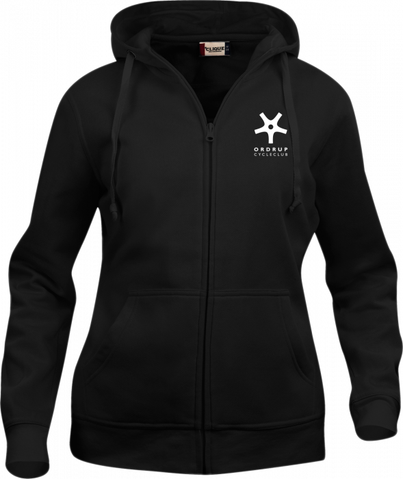 Clique - Ordrup Cycle Club Basic Hoodie M. Lynlås Dame - Sort