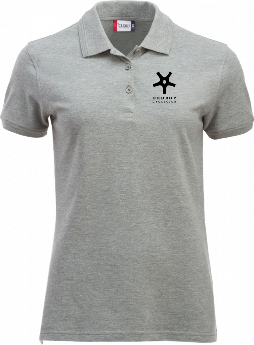 Clique - Ordrup Cycle Club Polo Women - Grey melange